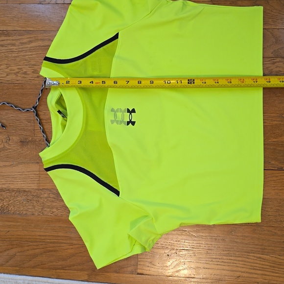 UNDER ARMOUR WOMEN'S FLORESCENT GREEN ATHLETIC CROP TOP SIZE XL - Picture 12 of 15